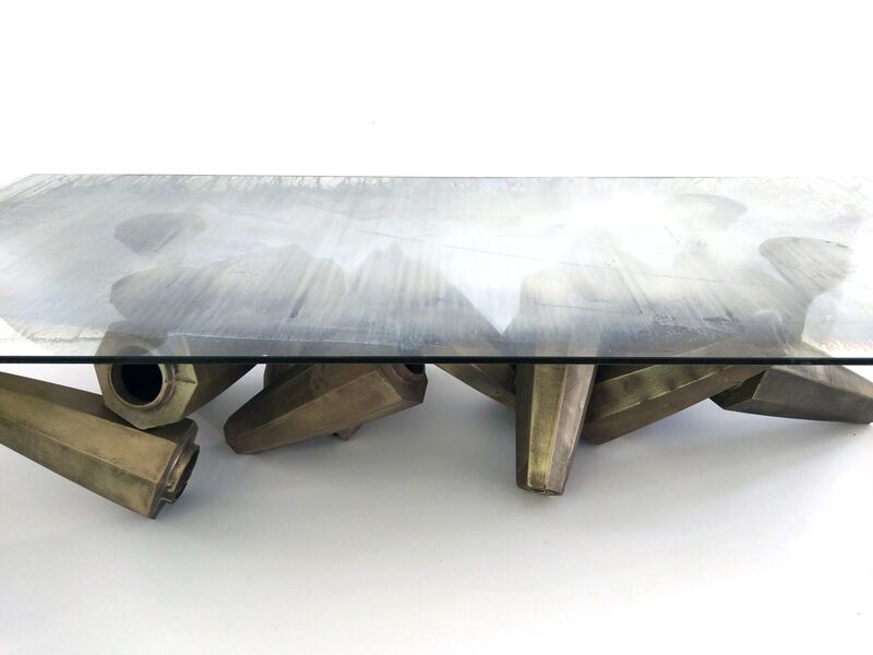 Gregory Nangle, ‘Chaos Table’, 2015, Design/Decorative Art, Glass, Cast Bronze, Wexler Gallery