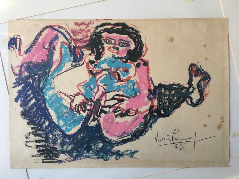 Iberê Camargo, ‘Jackie Onassis’, 1972, Drawing, Collage or other Work on Paper, Gouache on Paper, GTG Art and Design