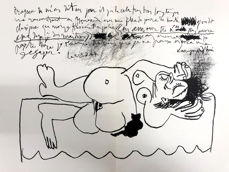 Pablo Picasso, ‘Hommage à Georges Braque’, 1964, Print, Original lithograph on wove paper, Samhart Gallery