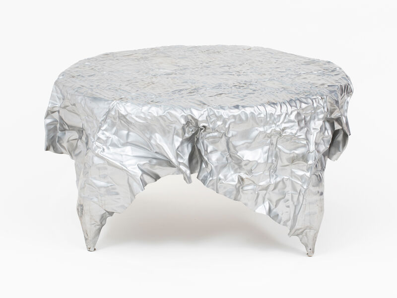 Christopher Prinz, ‘Wrinkled Outdoor Coffee Table’, 2019, Design/Decorative Art, Stainless Steel, Patrick Parrish Gallery