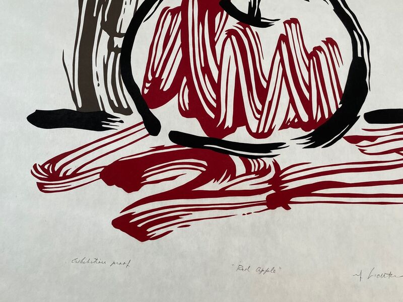 Roy Lichtenstein, ‘Red Apple’, ca. 1982, Print, Woodcut on handmade Iwano Kizuki Hosho paper, Fine Art Mia