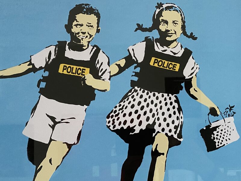Banksy, ‘Police Kids’, 2005, Print, Screenprint in colors on wove paper, MoonStar Fine Arts Advisors