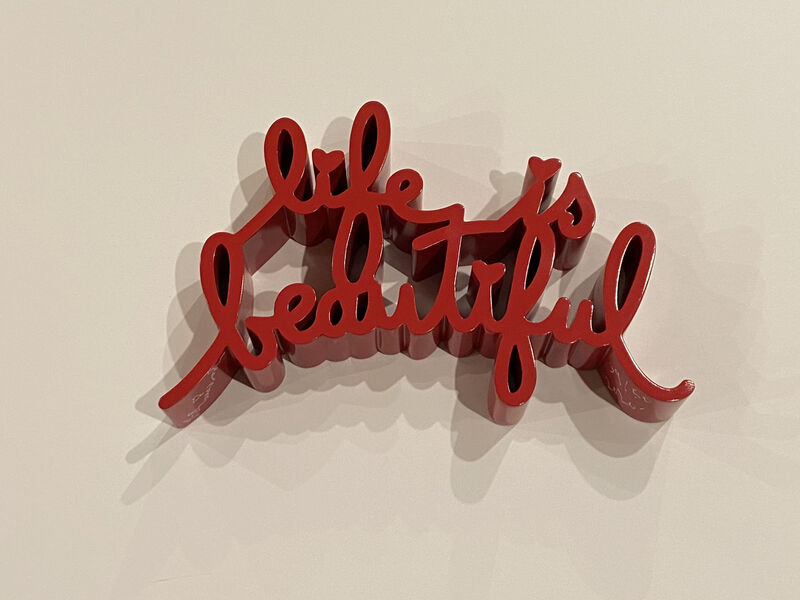 Mr. Brainwash, ‘Life is Beautiful (Red)’, 2020, Sculpture, Thermal coated cast resin sculpture, Georgetown Frame Shoppe