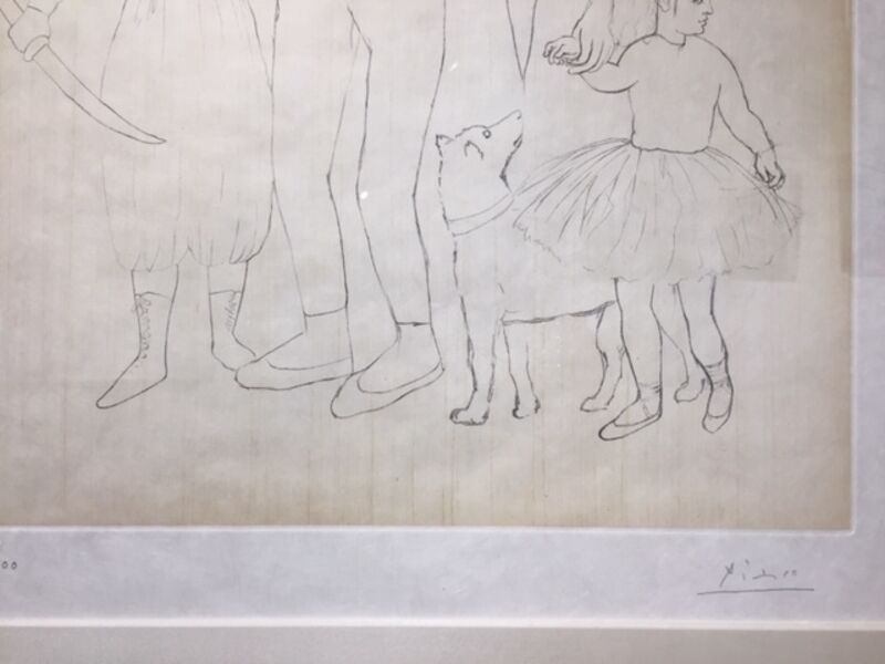Pablo Picasso, ‘La Famille Des Saltimbanques’, 1950, Print, Etching on Chine Colle paper, Colley Ison Gallery