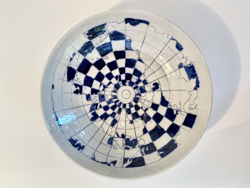 Polly Osborne, ‘Checkered World’, 2020, Sculpture, Ceramic, Beatrice Wood Center for the Arts 