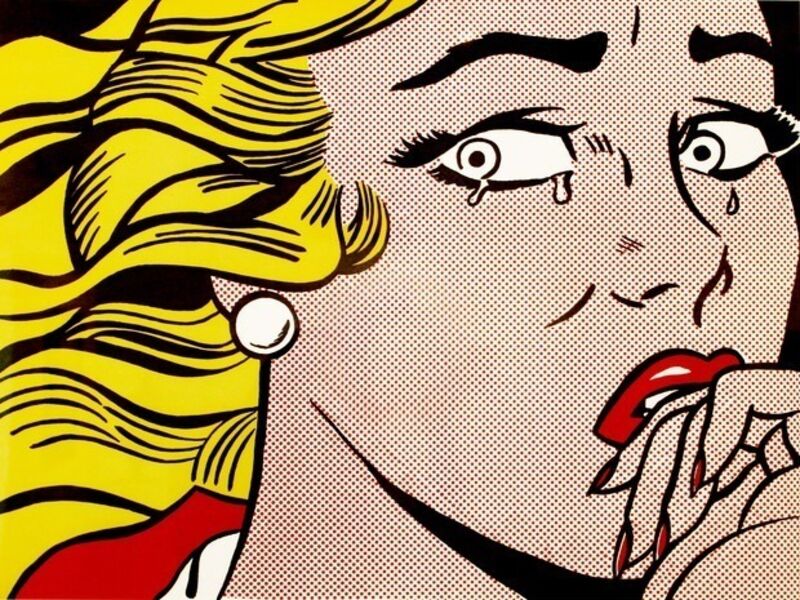 Roy Lichtenstein, ‘Crying Girl’, 1963, Print, Offset lithograph in colours, on lightweight wove paper, Gallery Red