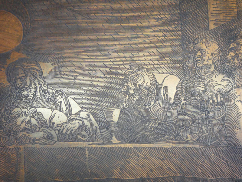 Anonymous, ‘The last supper (Albrecht Dürer)’, 19th century or possibly earlier, Ephemera or Merchandise, Copper plate matrix, La Maison de la Petite Sara