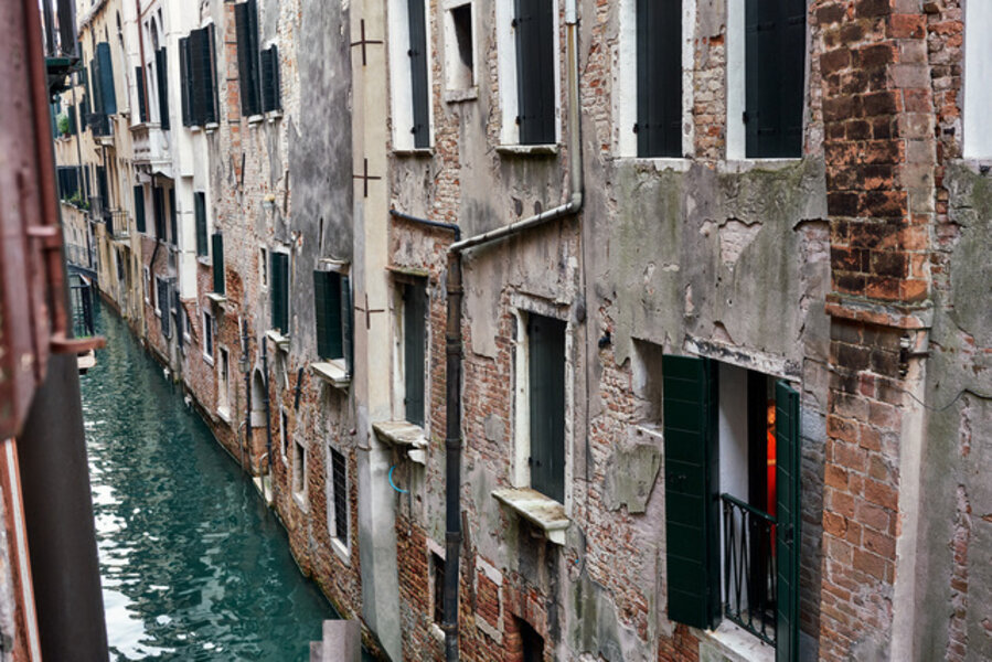 Red Dress, Across the Canal, San Marco, Venice, Italy