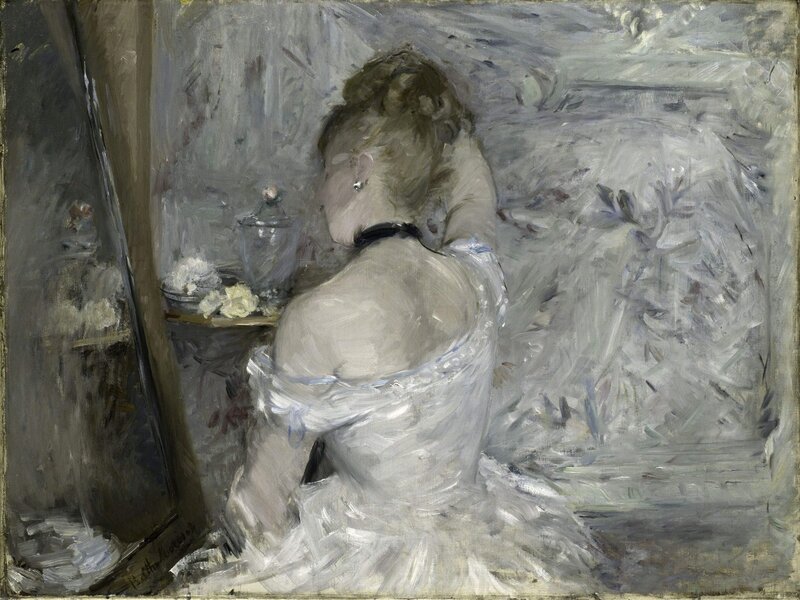 Berthe Morisot, ‘Woman at her Toilette’, 1875 -1880, Painting, Oil on canvas, Art Institute of Chicago