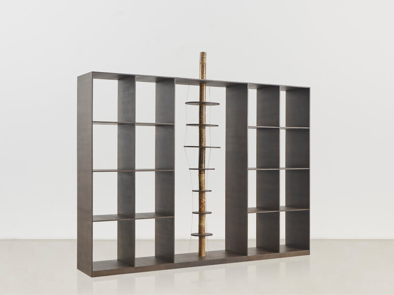 Andrea Branzi, ‘Buildings 3’, 2021, Design/Decorative Art, Patinated aluminum, leopard bamboo, Friedman Benda