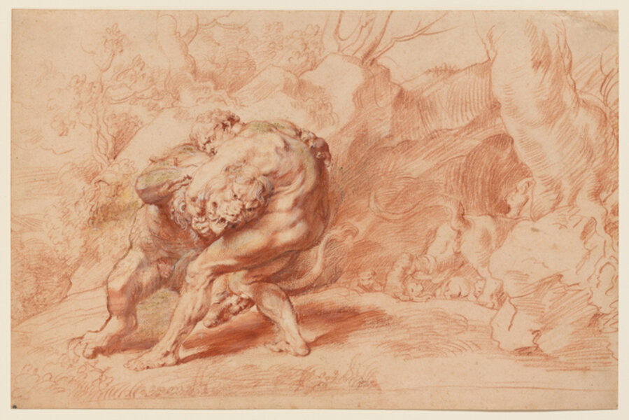 Hercules Strangling the Nemean Lion