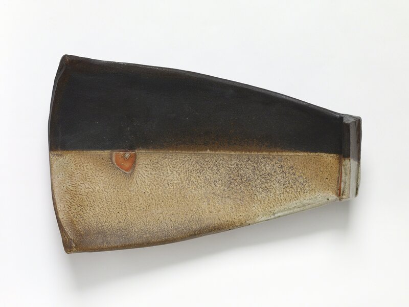 Randy Johnston, ‘Spoon form dish, kaolin and iron slip with shell mark’, N/A, Design/Decorative Art, Stoneware, Pucker Gallery
