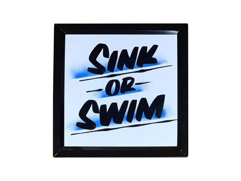Baron Von Fancy, ‘Sink or Swim’, 2020, Mixed Media, Enamel on metal with spray paint, Project Zero Benefit Auction