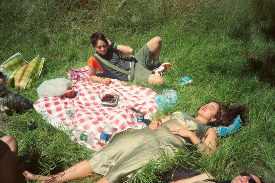 Picnic Near Golden Gate Bridge. San Francisco, CA