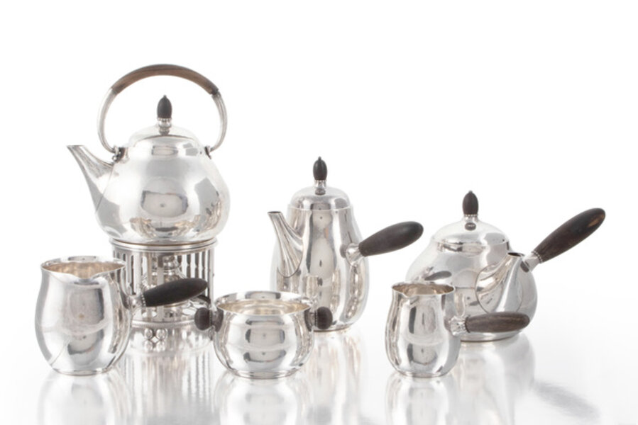 A Georg Jensen No. 80 tea and coffee service