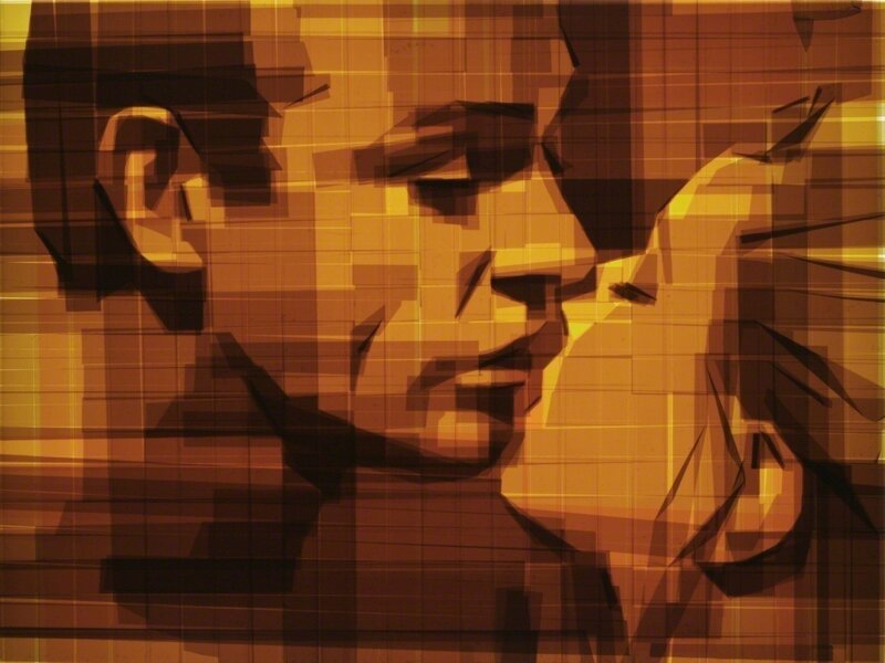 Mark Khaisman, ‘Bond Kiss’, 2013, Mixed Media, Packaging Tape on Acrylic Panel with Slim LED Light Box, Avant Gallery