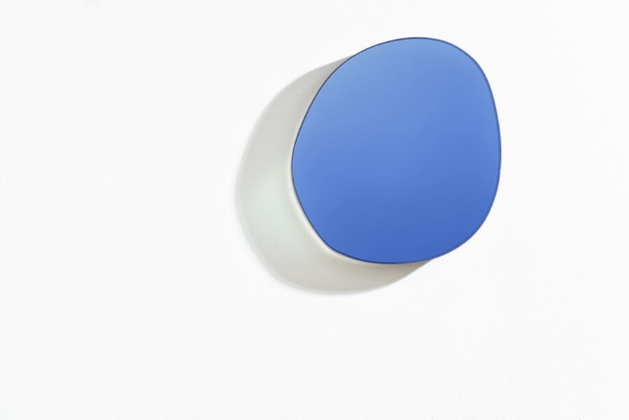 Off Round Seeing Glass Mirror 980 - Blue