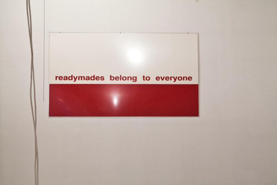 Readymades belong to everyone® Untitled, ALAIN CLAIRET