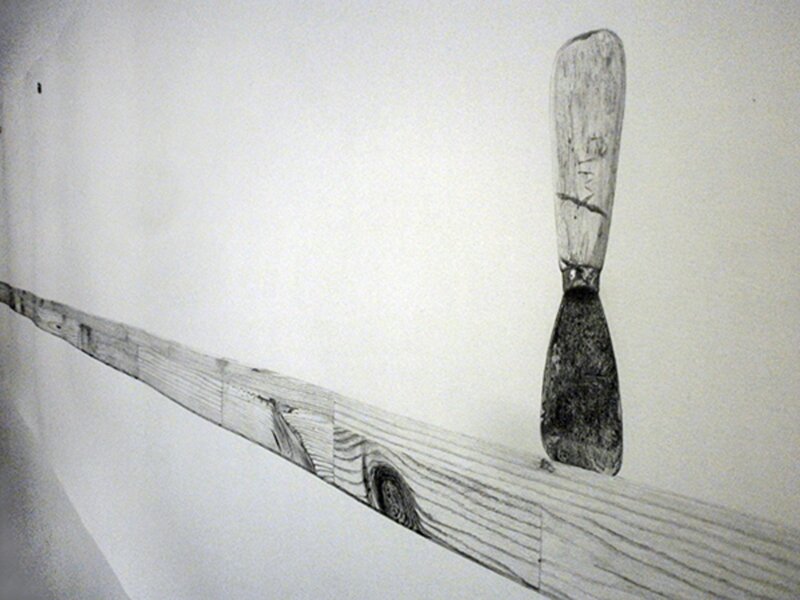 Torsten Richter, ‘Untitled drawing (Scrap Lumber) ’, 2011, Drawing, Collage or other Work on Paper, Graphite pencil on paper, Robert Kananaj Gallery