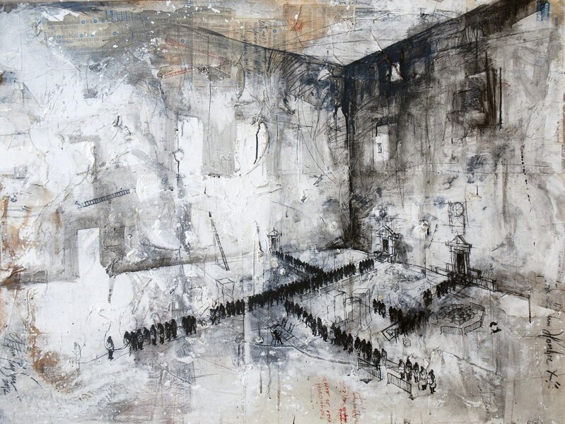 Gustavo Diaz Sosa, ‘Serie de Burócratas y Padrinos’, 2014, Painting, Mixed media on canvas, Victor Lope Arte Contemporaneo