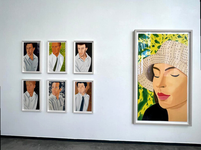Alex Katz, ‘White Shirt Portfolio -  Alex Katz Show Gathering at Guggenheim New York 2022.’, 2021, Print, Archival pigment print on Innova Etching Cotton Rag 315 gsm, Frank Fluegel Gallery