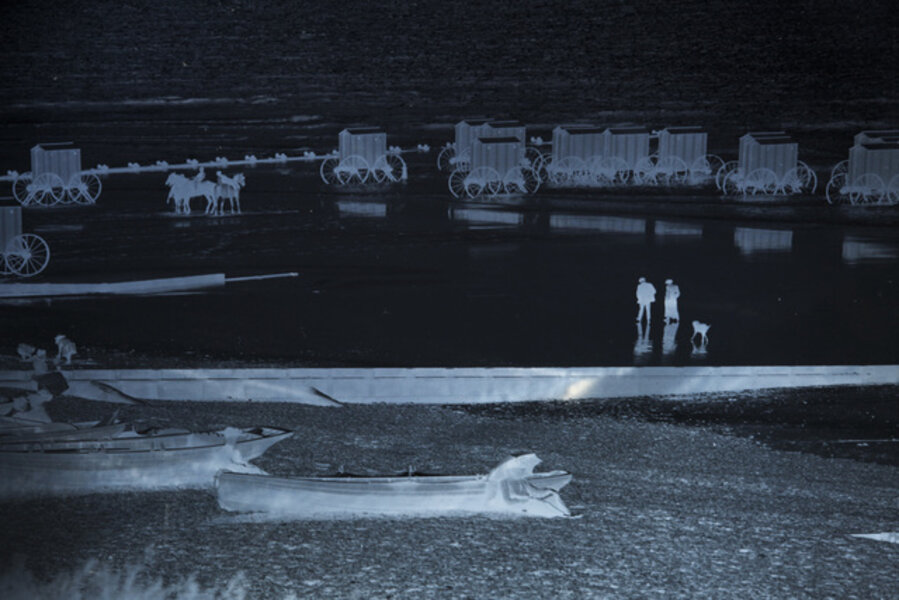 Chemistry of Light No.13 - Glass negative c.1890 12x10in silver gelatin emulsion in decay