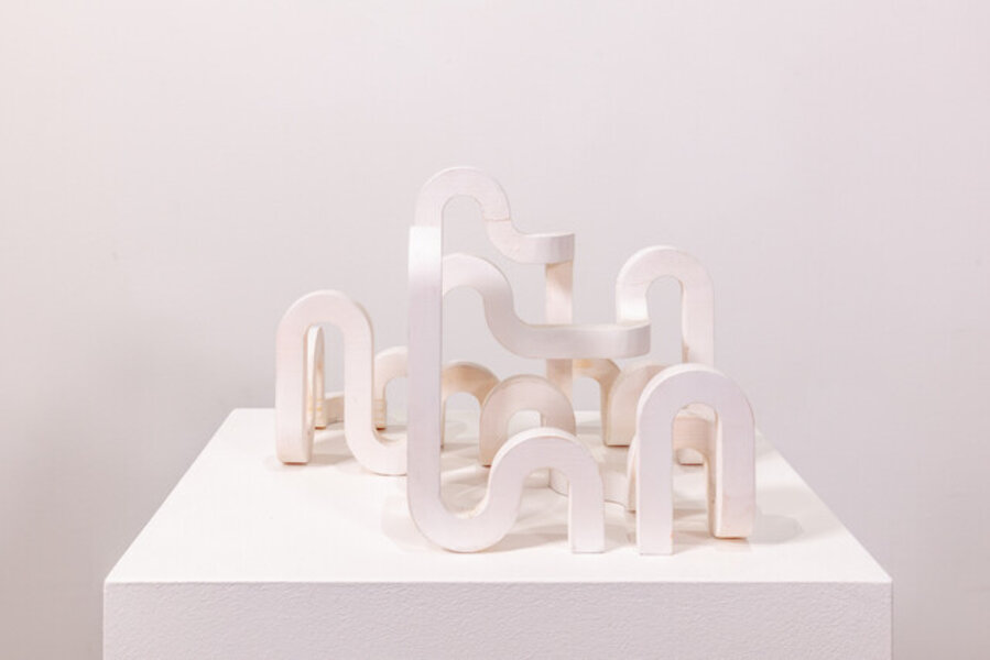 Early one morning, eternity sculpture