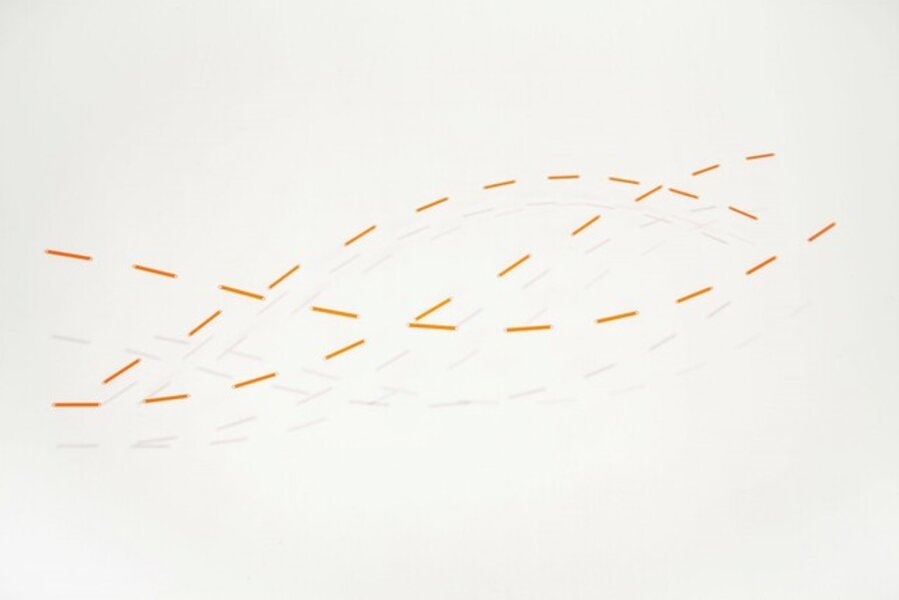 Tres lineas paralelas orange
