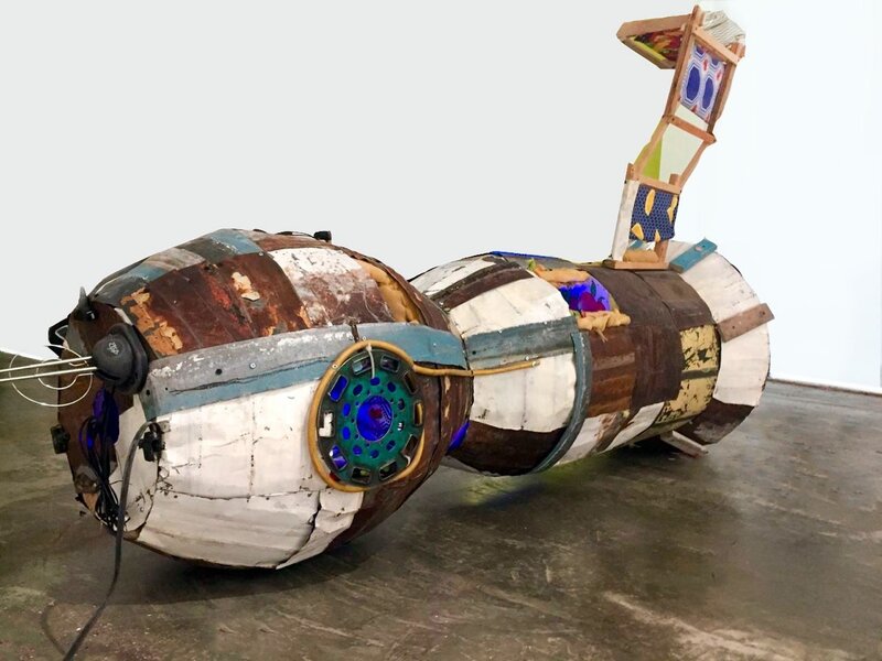 Simon Vega, ‘Mini Soyuz - Mini Bar’, 2019, Installation, Iron bar, metal wood, objects, found materials, MAIA Contemporary