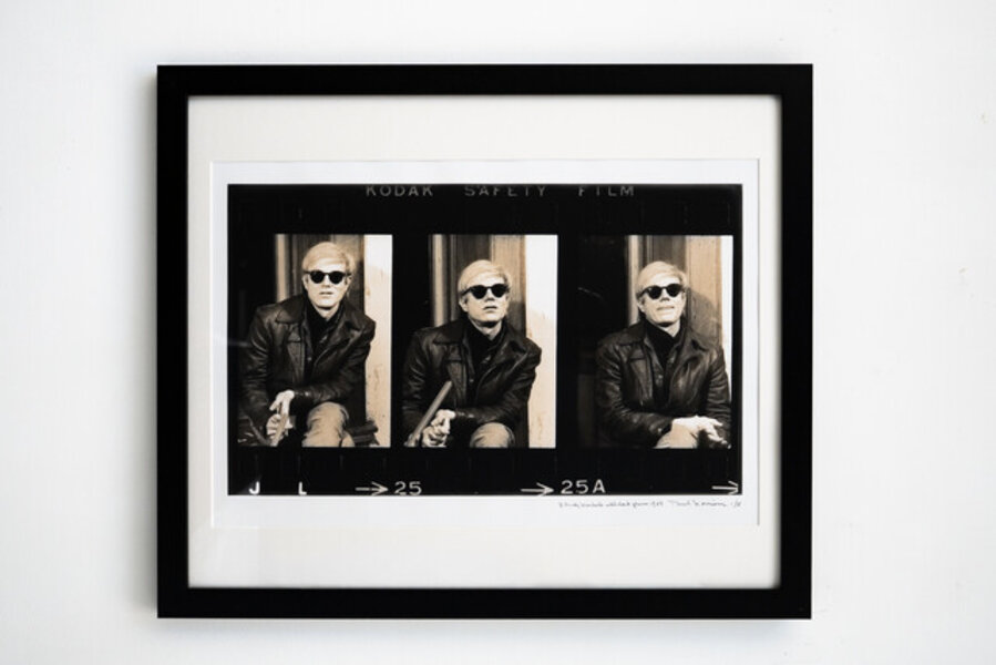 3 Andy Warhol with dark glasses