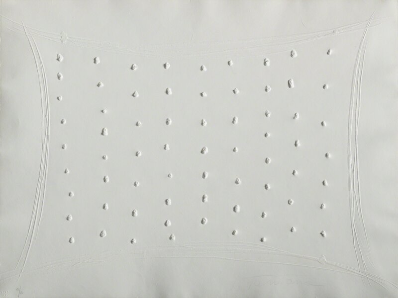 Lucio Fontana, ‘Concetto spaziale’, 1968, Print, Multiple, engraving with reliefs and holes on Fabriano paper, Martini Studio d'Arte