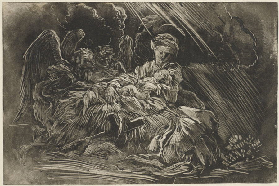 The Nativity with angels