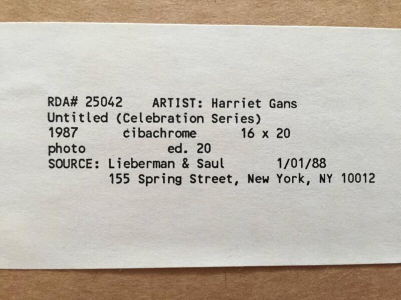 Harriet Gans, ‘Celebration Series - Untitled’, 20th Century, Photography, C Print, Lions Gallery