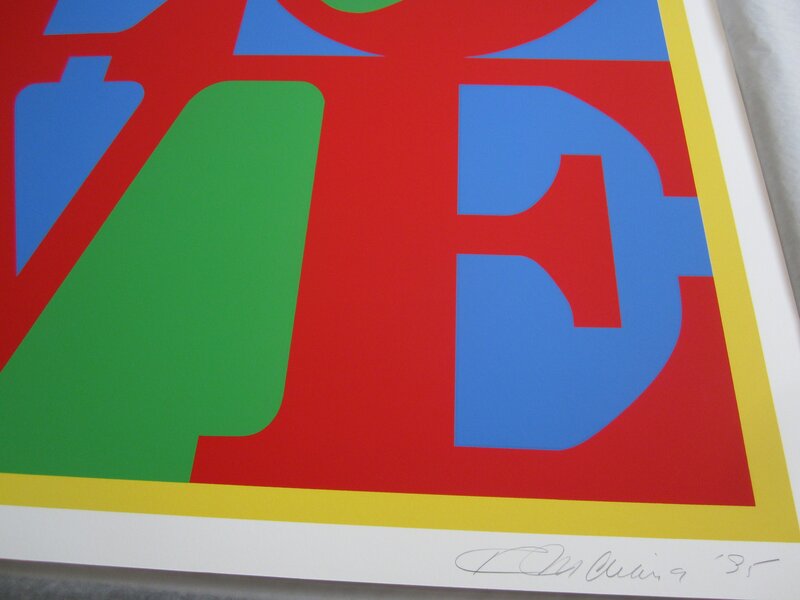 Robert Indiana, ‘Heliotherapy Love’, 1995, Print, Color screenprint on 4-ply rag board, Puccio Fine Art