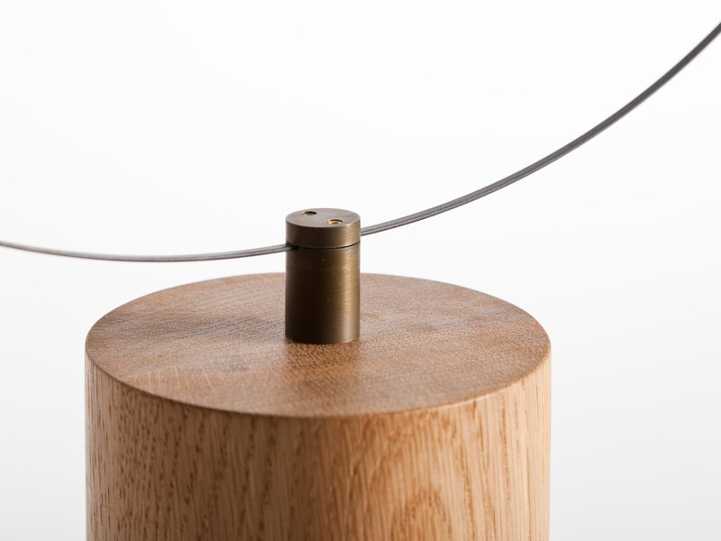 Kneip, ‘Hygrometer’, 2015, Sculpture, Oak, Brass, Carbon Fiber, Horsehair, Fuglen