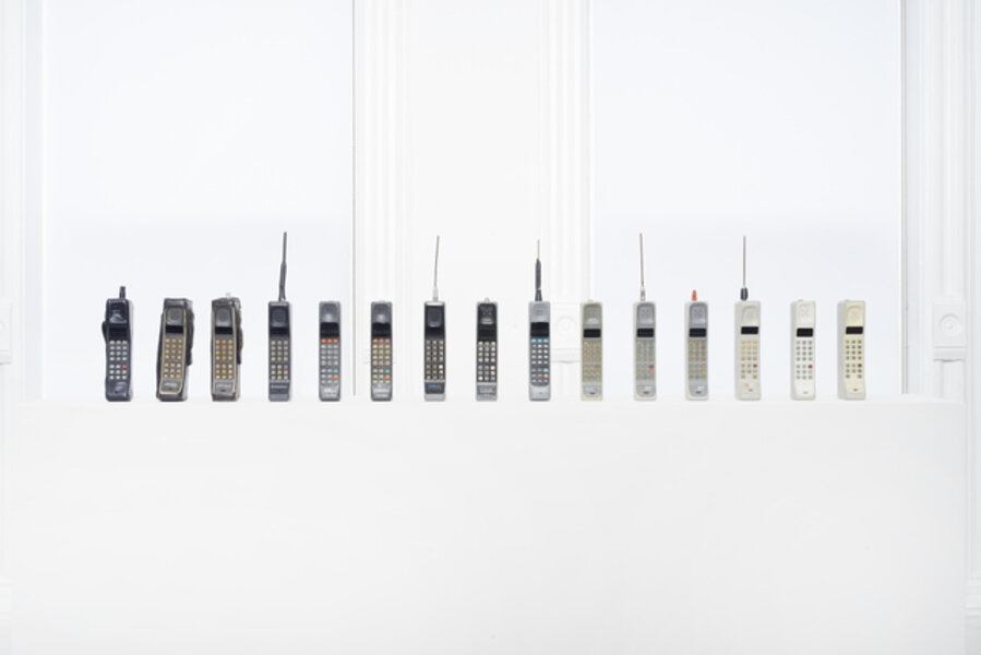 Untitled (15 Brick Mobile Phones)