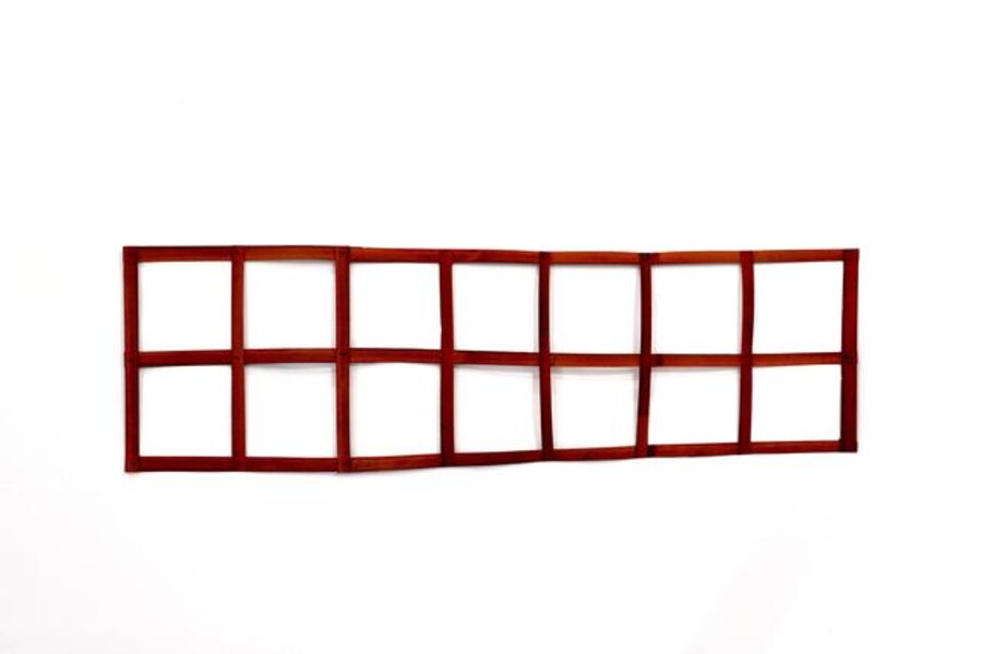 Red horizontal scale