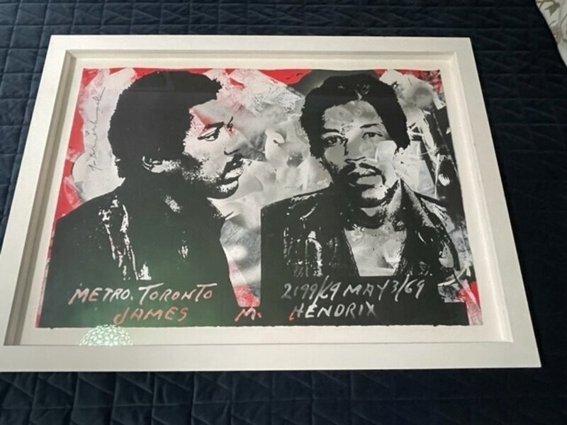 Mr. Brainwash, ‘Jimi Hendrix’, 2010, Print, Silkscreen and Mixed Media on Archival paper, Artsy x Thurgood Marshall College Fund