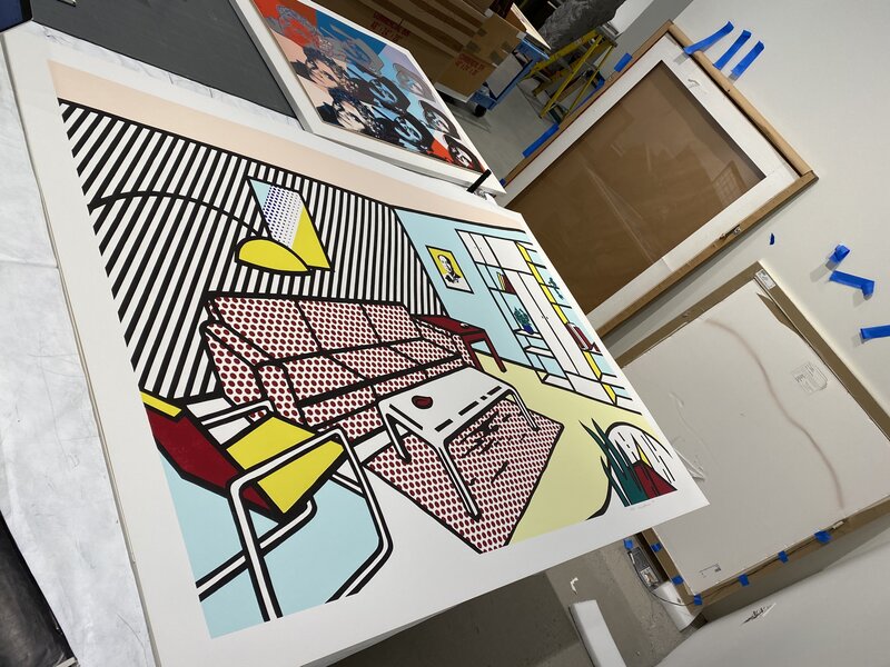 Roy Lichtenstein, ‘Modern Room   ’, 1990, Print, Lithograph, Woodcut and Screenprint on 4 ply Paper Technologies, Inc. Museum Board, Fine Art Mia