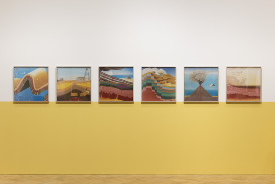 Untitled (painted educational boards found in Natural History Museum project, Azilal)