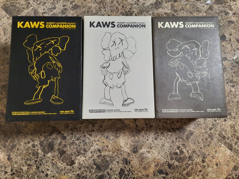 KAWS, ‘Distorted Companions (Set of Three)’, 2010, Ephemera or Merchandise, Painted cast vinyl, Artsy x Thurgood Marshall College Fund