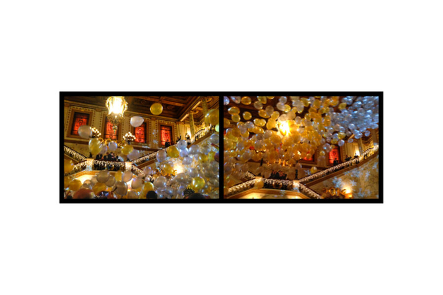 Gold Balloons, New Year's Eve, Metropolitan Club, New York