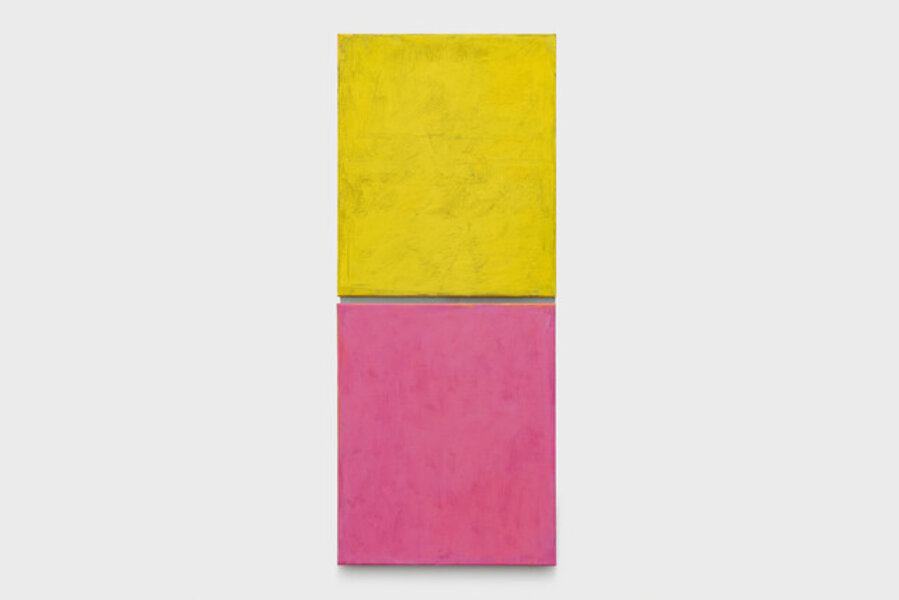 Yellow and magenta with a metallic connection
