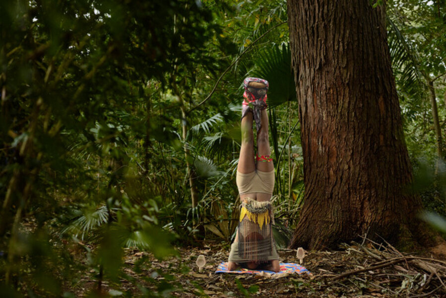 Headstanding Totem
