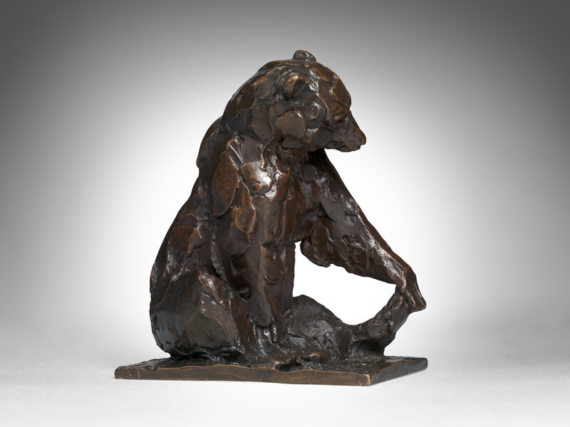 Mark Coreth, ‘Seated Bear’, 2020, Sculpture, Bronze, Sladmore 