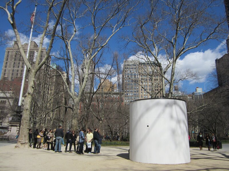 Sandra Gibson and Luis Recoder, ‘Topsy-Turvy: A Camera Obscura Installation’, 2013, Installation, Plywood, anchors, DIA bolts, Madison Square Park