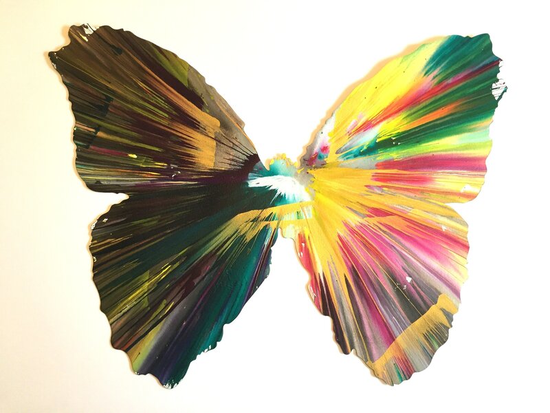 Damien Hirst, ‘Spin painting (Butterfly)’, 2009, Painting, Acrylic on paper, Vogtle Contemporary 