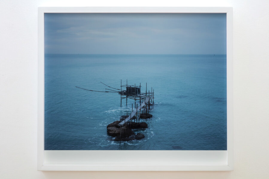 “Trabocco” fishing structure near Punta Aderci, Vasto Italy