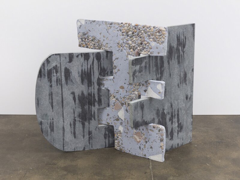 Sam Moyer, ‘Dependents 4’, 2021, Sculpture, Soapstone and blue pigmented concrete with beach stone aggregate, Sean Kelly Gallery