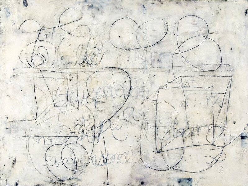 Elizabeth Harris, ‘Entanglement II’, 2014, Mixed Media, Encaustic, graphite and marble dust on panel, Clark Gallery